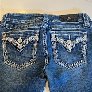 Miss Me Blue Jeans with Crystal Details